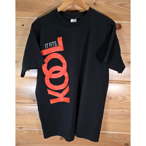 VTG KOOL Cigarettes "IT FITS" T Shirt Men XL Fade Distress 90s - Picture 1 of 8